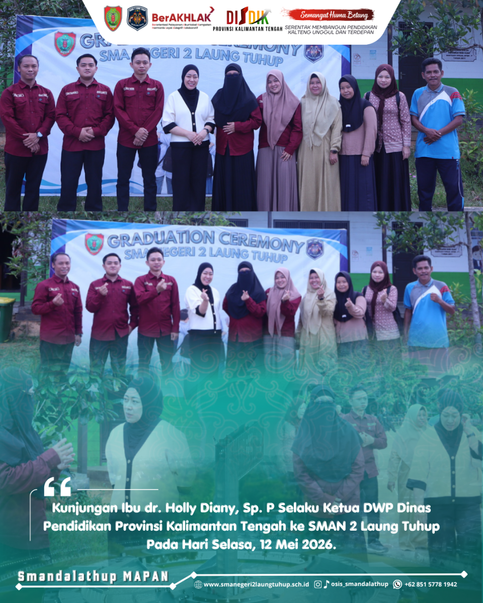 Kunjungan Ibu dr. Holly Diany, Sp.P Selaku Ketua DWP Dinas Pendidikan Provinsi Kalimantan Tengah